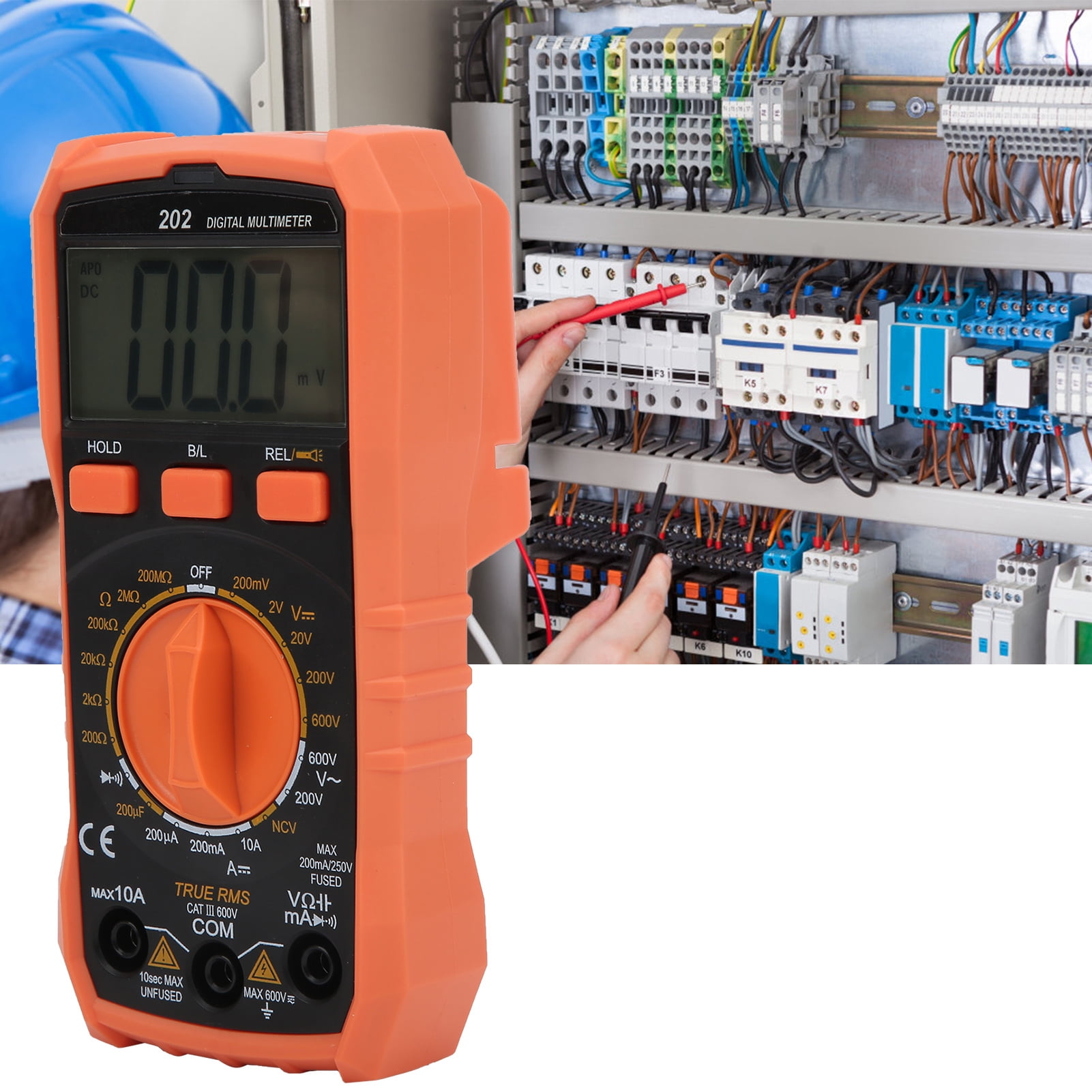 Large LCD Screen Digital Multimeter, Voltage Meter, NCV True RMS
