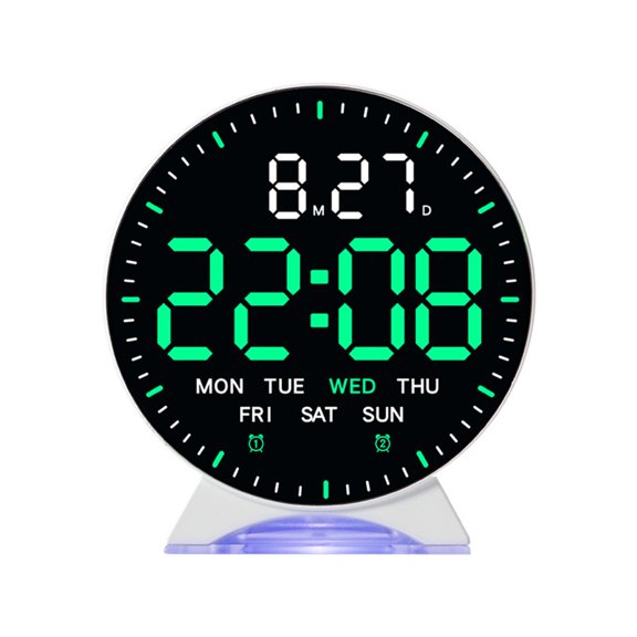 Large LED Screen Digital Wall Clock With control 2 Alarms 10 Brightness For Home Decoration
