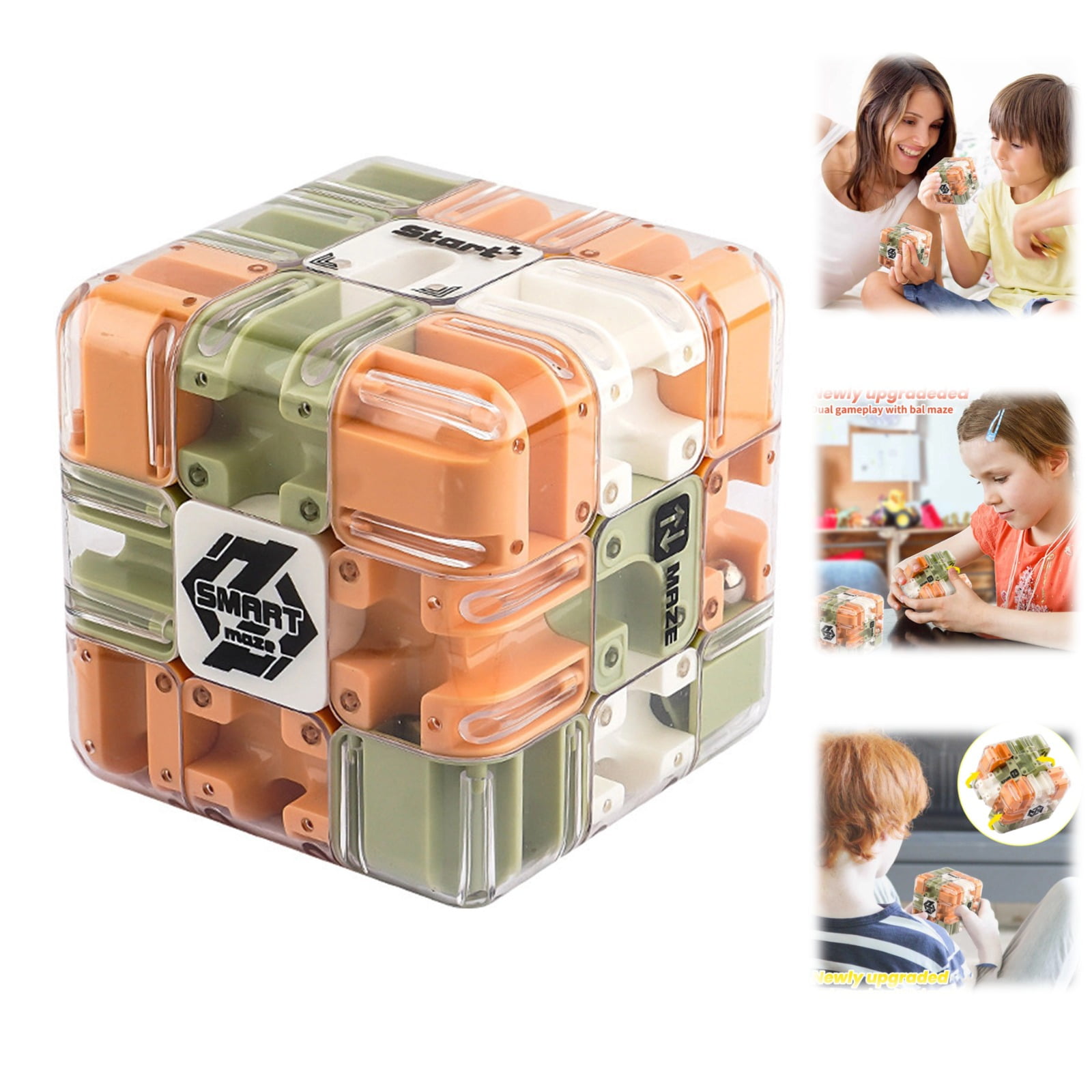 Large Labyrinth 3D Puzzle Cube – Challenging Brain Teaser Maze Cube ...