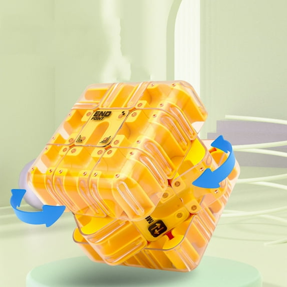 Large Labyrinth 3d Maze Cube, Engaging Brain Teaser Toy, 3d Puzzle Maze Games, 3d Puzzle Magic Cube & Ball, Educational Focus Game Gift for Adults Teens(1PC)