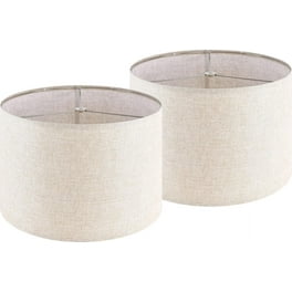 Amber Mica 12 Inch Hexagonal Drum Lampshade with Uno Fitter