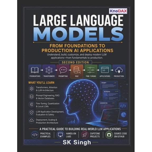 Large Language Models: From Foundations to Production AI Applications - Second Edition, (Paperback)
