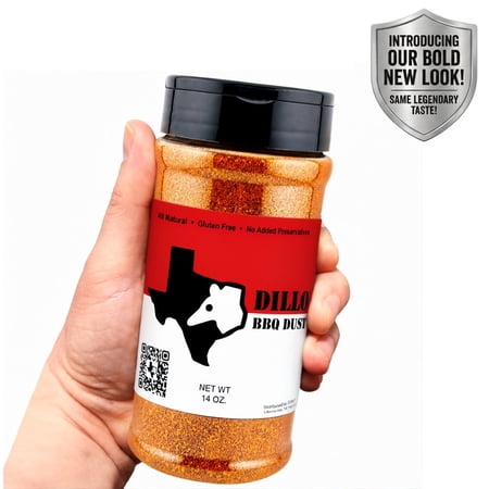 Dillo® Dust Original BBQ Dry Rub Seasoning 14 oz – Texas Style Meat Rub for Brisket, Steak, Burgers, Chicken, Pork, Smoking & Grilling – All-Purpose BBQ Spice Blend. LaRue Tactical.