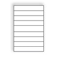 thumbnail image 1 of Large Laser Label Sheet, 12" x 18", White Semi-Gloss, 8 Back Scores, Flat Sheet, Pre-Cut Die Labels (Box of 500), 1 of 1
