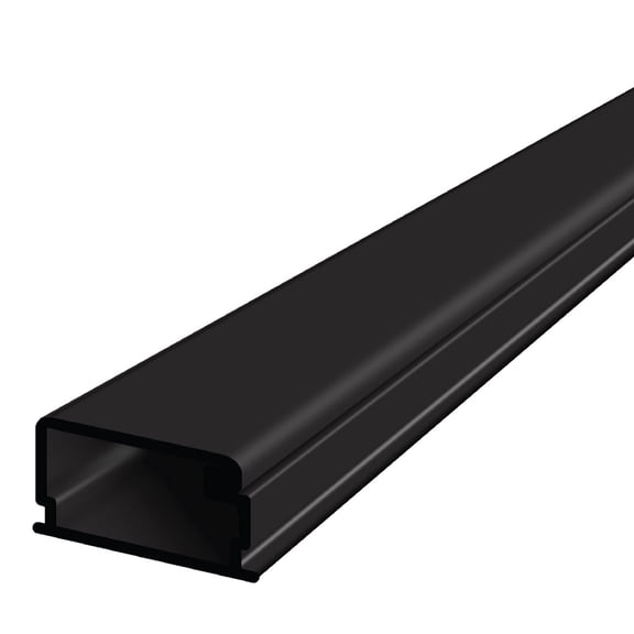 Large Latching Cable Raceway - 5 Sticks - 5FT Stick Length (Total Length: 25FT) - Black