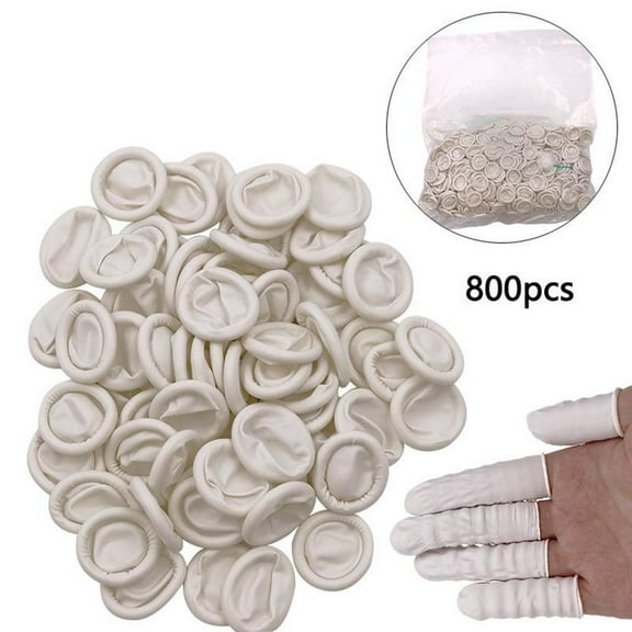 Large Late Cots 800 Pcs Static Rubber Fingertip Protective Finger cots for Electronic Repair, Handmade Apply