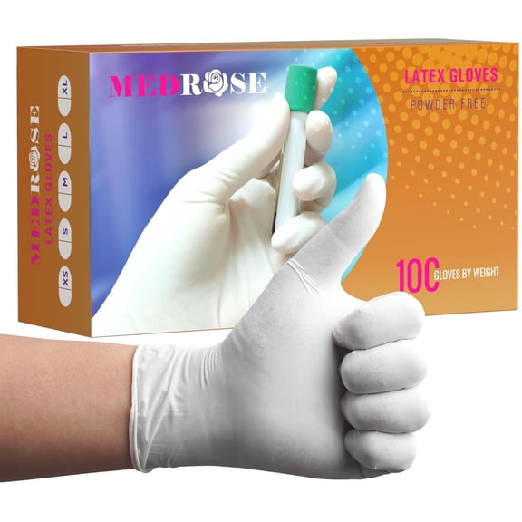 Large Latex Gloves 1000 Count Disposable Powder Free Waterproof