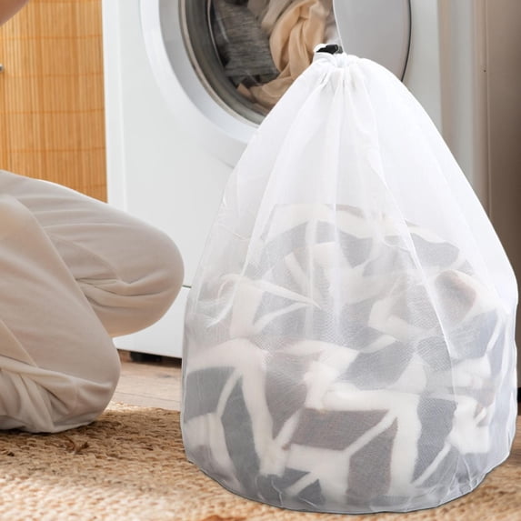 Large Laundry Bags Mesh Laundry Bags With Drawstring Wash Bag For Delicates Garment Laundry Mesh Bag For Family College Dorm Apartment(31.4*23.6in)