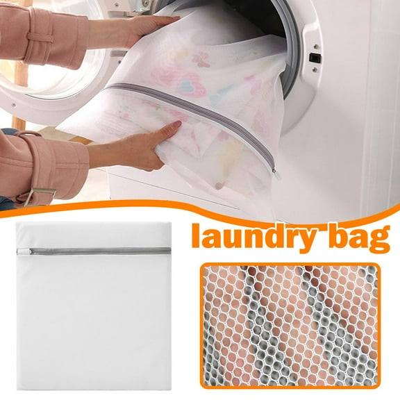 Large Laundry Bags Mesh Wash Bags, Mesh Storage Bags with Zipper,Delicates Laundry Bag for Washing Machines, Reusable Mesh Wash Bags (23.6*23.6 IN)
