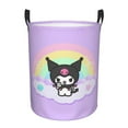 thumbnail image 1 of Large Laundry Basket with Handle, Kuromi and My Melody Collapsible Laundry Hamper, Dirty Clothes Storage Basket for Living Room, Bathroom, Bedroom, College Dorm, 1 of 7