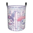 thumbnail image 1 of Large Laundry Basket with Handle, Kuromi and My Melody Collapsible Laundry Hamper, Dirty Clothes Storage Basket for Living Room, Bathroom, Bedroom, College Dorm, 1 of 7