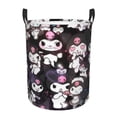 thumbnail image 1 of Large Laundry Basket with Handle, Kuromi and My Melody Collapsible Laundry Hamper, Dirty Clothes Storage Basket for Living Room, Bathroom, Bedroom, College Dorm, 1 of 7