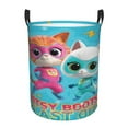 thumbnail image 1 of Large Laundry Basket with Handle, Super Kitties Collapsible Laundry Hamper, Dirty Clothes Storage Basket for Living Room, Bathroom, Bedroom, College Dorm, 1 of 7
