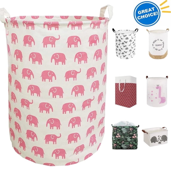 Evlmd Large Laundry Basket, Waterproof Laundry Hamper Collapsible Organizer Basket for Storage Toy Bins Gift Baskets , Bedroom Clothes Children Nursery Hamper
