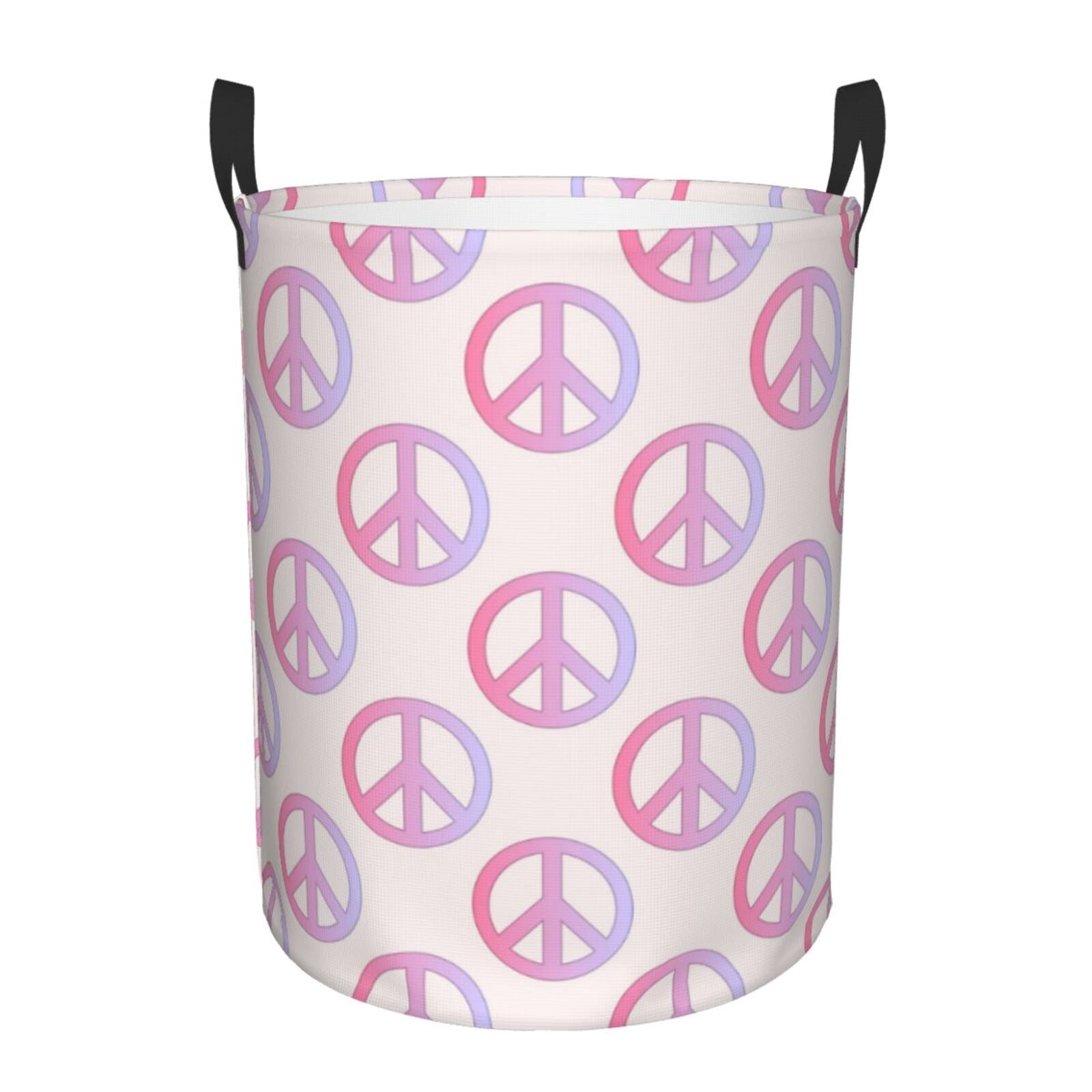 Hippie Peace Sign Laundry Basket