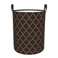 thumbnail image 1 of Large Laundry Basket with Handles - Brown Moroccan Trellis Kids Baby Dirty Clothes Laundry Hamper for Bedroom Aesthetic, 1 of 5