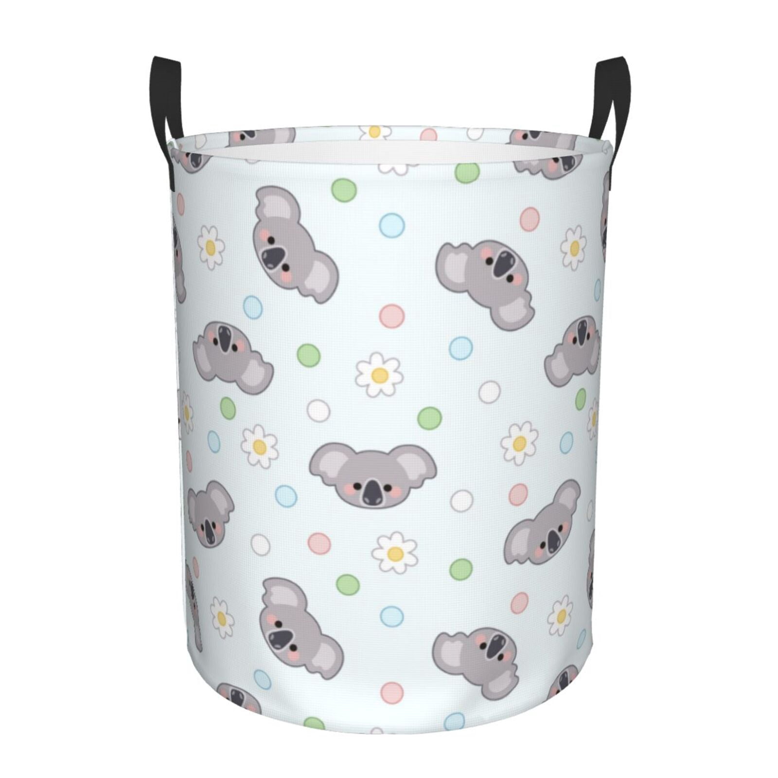 Large Laundry Basket with Handles - Cartoon Cute Koala Kids Baby Dirty Clothes Laundry Hamper for Bedroom Aesthetic