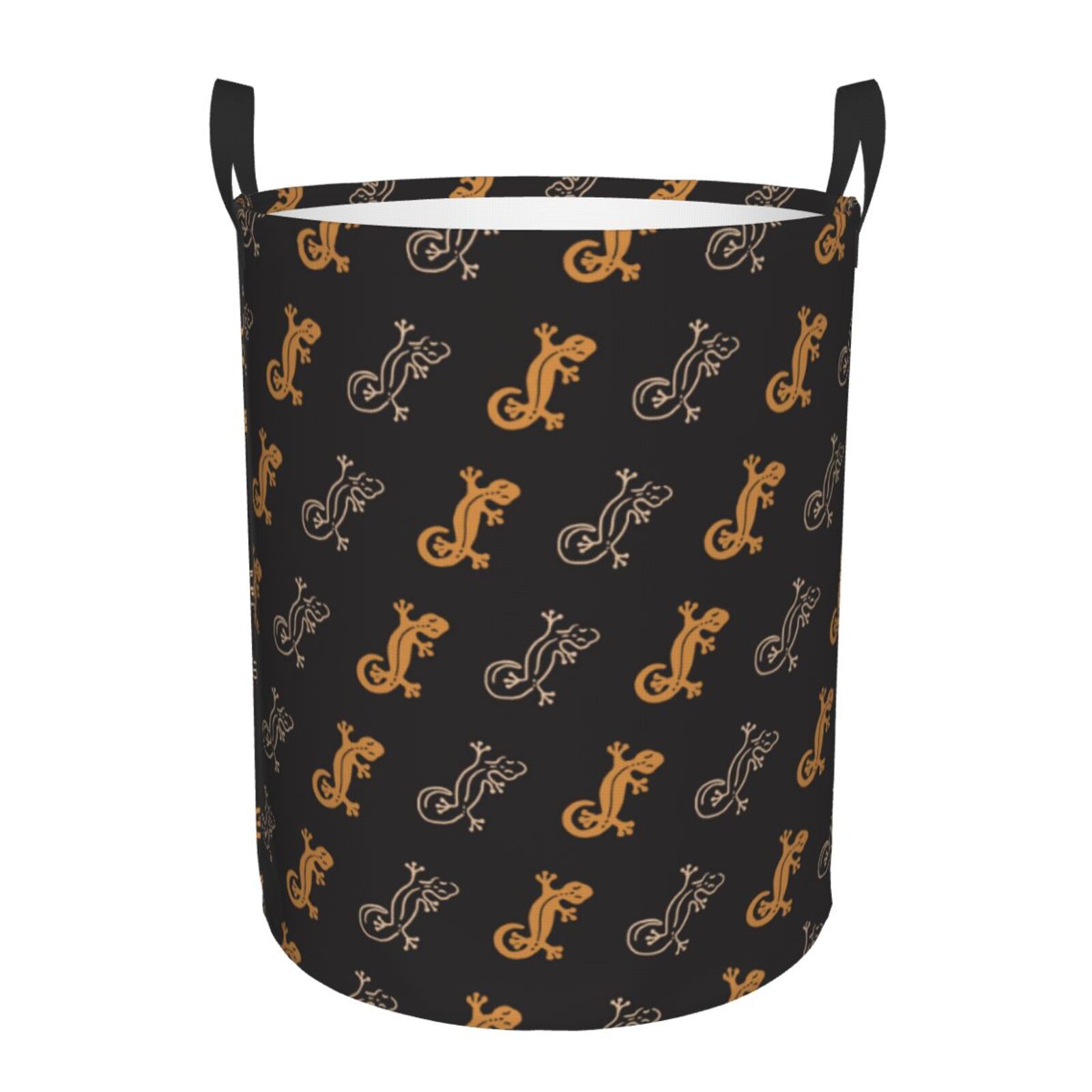 Large Laundry Basket with Handles - Cartoon cute lizard gecko Kids Baby Dirty Clothes Laundry Hamper for Bedroom Aesthetic