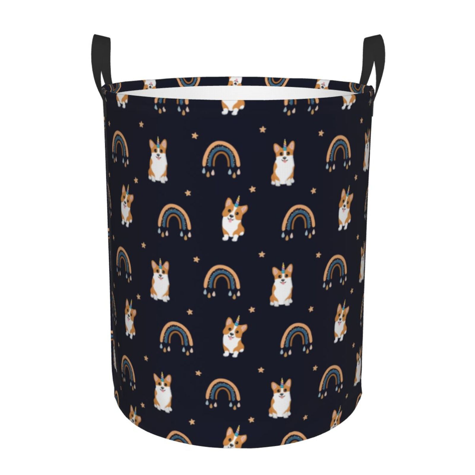 Corgi Spiral Cheer Quilted Laundry Basket NCU0NXD323