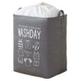 Large Laundry Basket with Handles, Collapsible Fabric Laundry Hamper