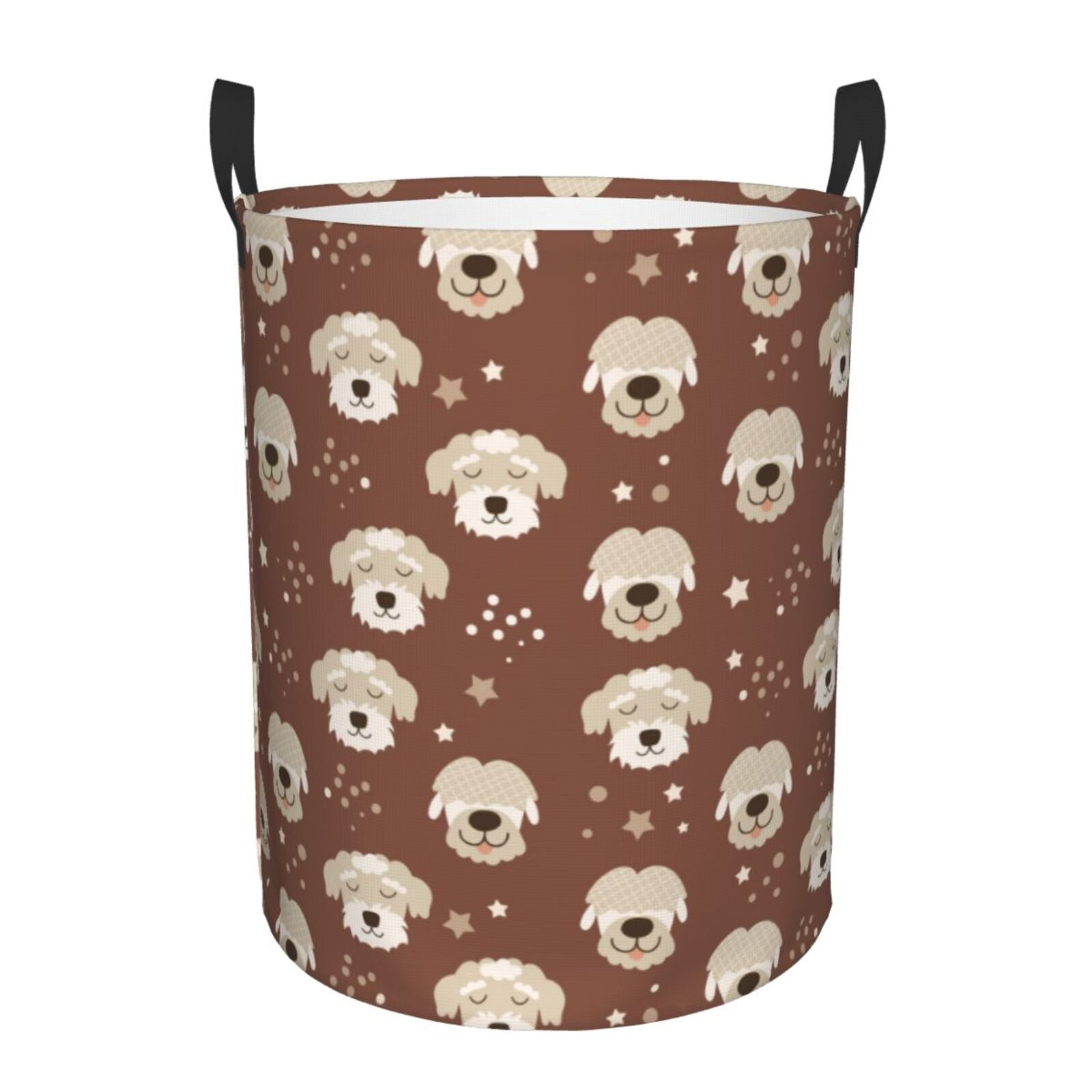 Large Laundry Basket with Handles - Cute Dog star Puppy Kids Baby Dirty Clothes Laundry Hamper for Bedroom Aesthetic
