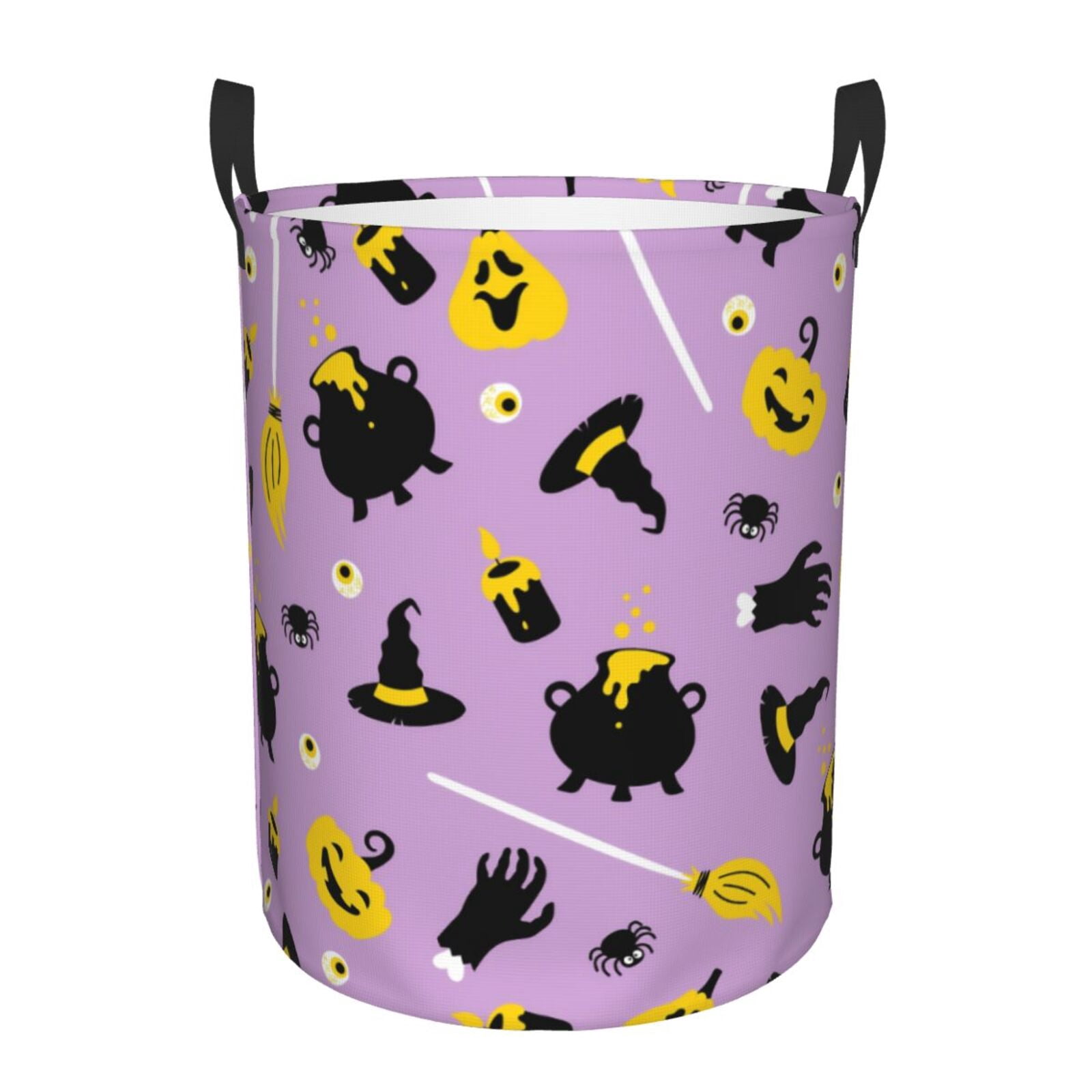 Large Laundry Basket with Handles - Cute Halloween Kids Baby Dirty Clothes Laundry Hamper for Bedroom Aesthetic