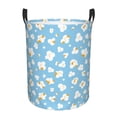 thumbnail image 1 of Large Laundry Basket with Handles - Cute Popcorn Kids Baby Dirty Clothes Laundry Hamper for Bedroom Aesthetic, 1 of 5