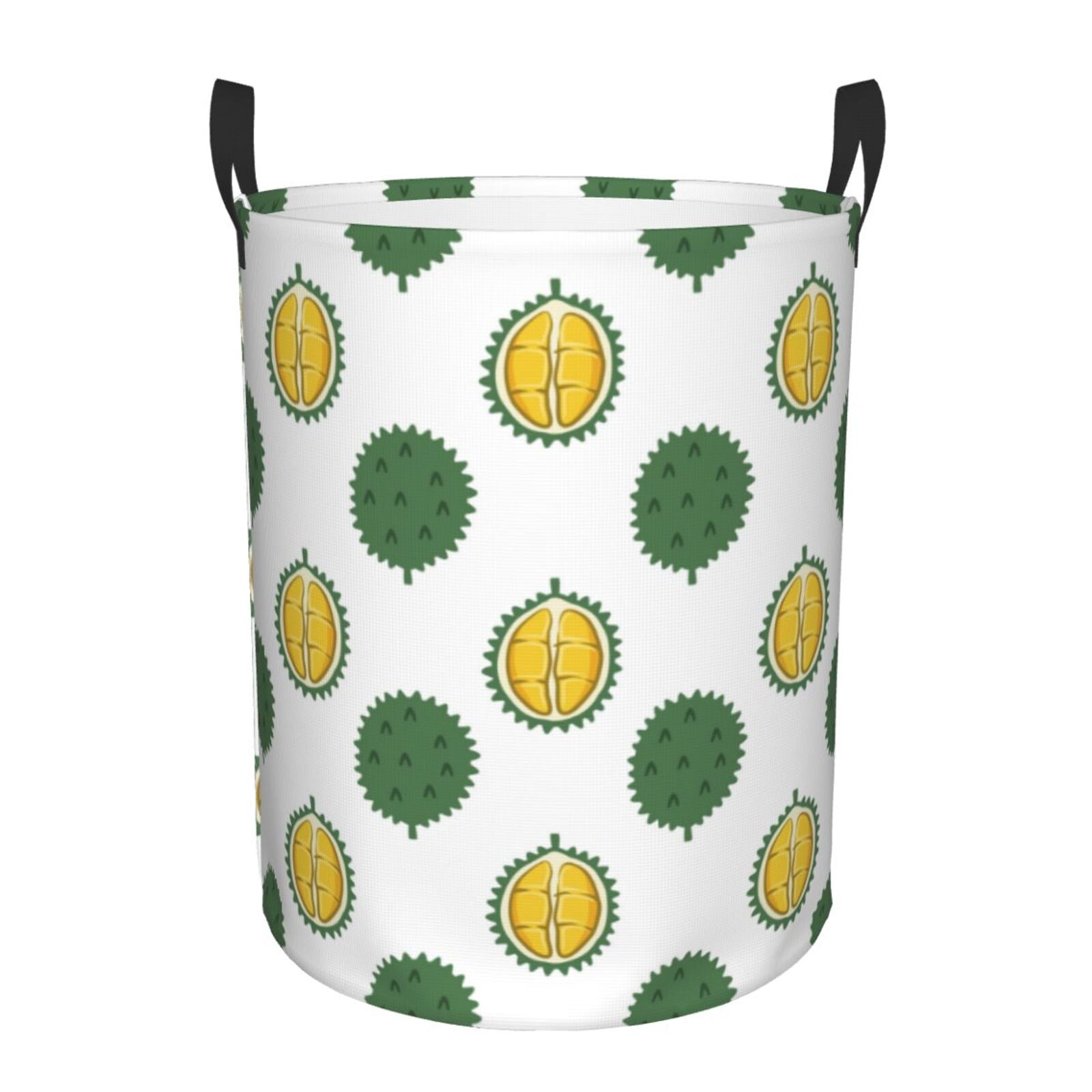 Large Laundry Basket with Handles - Delicious Durian Kids Baby Dirty Clothes Laundry Hamper for Bedroom Aesthetic