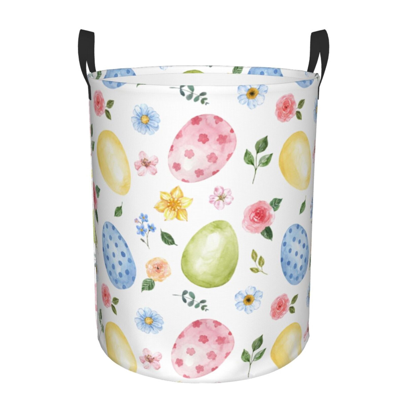 Large Laundry Basket with Handles - Easter Egg3 Kids Baby Dirty Clothes Laundry Hamper for Bedroom Aesthetic