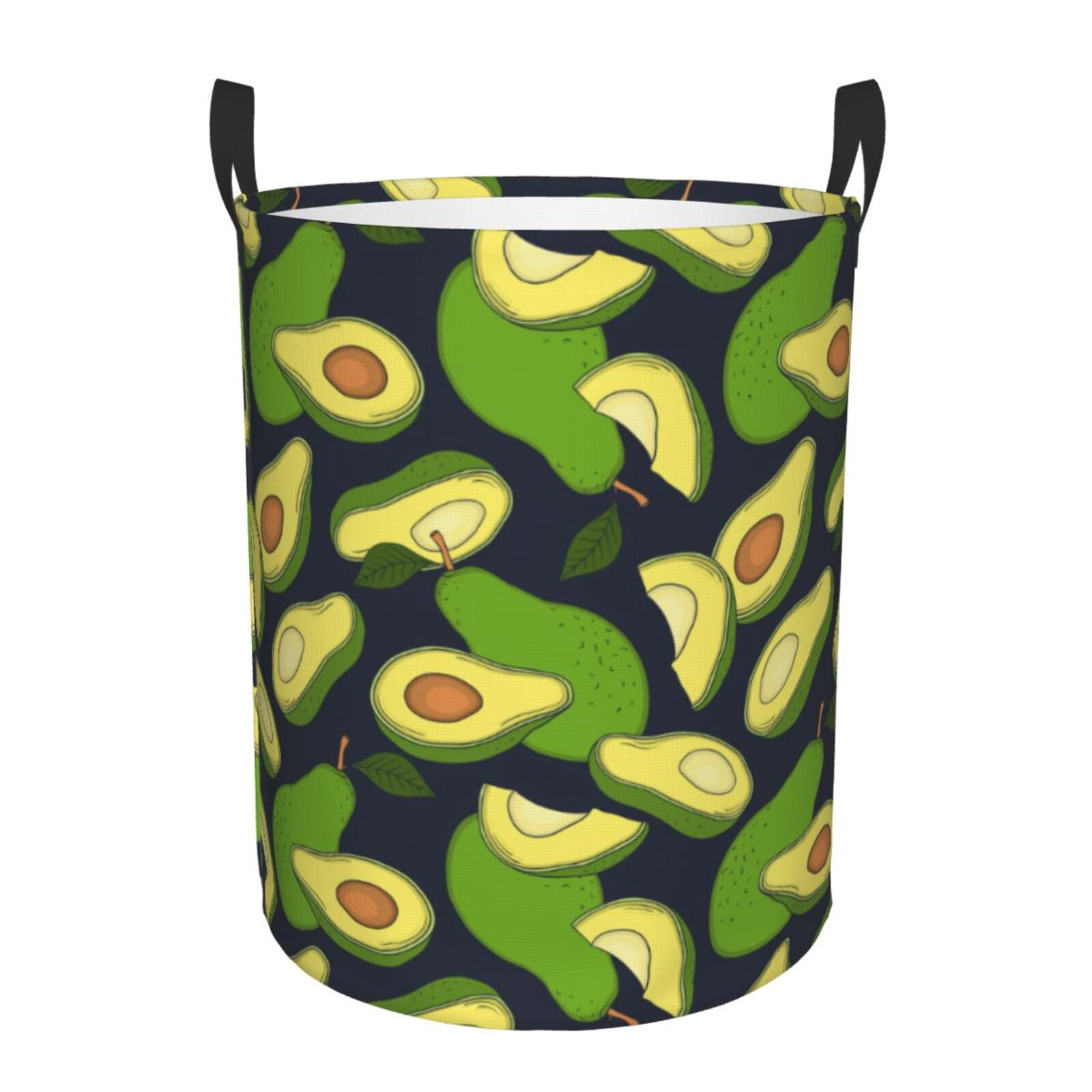 Large Laundry Basket with Handles - Fresh Avocado Kids Baby Dirty Clothes Laundry Hamper for Bedroom Aesthetic