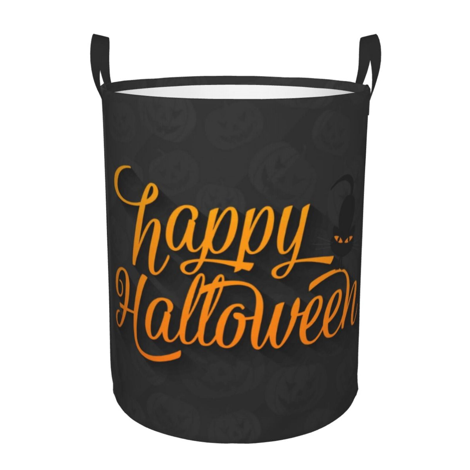 Large Laundry Basket with Handles - Happy Halloween Kids Baby Dirty Clothes Laundry Hamper for Bedroom Aesthetic