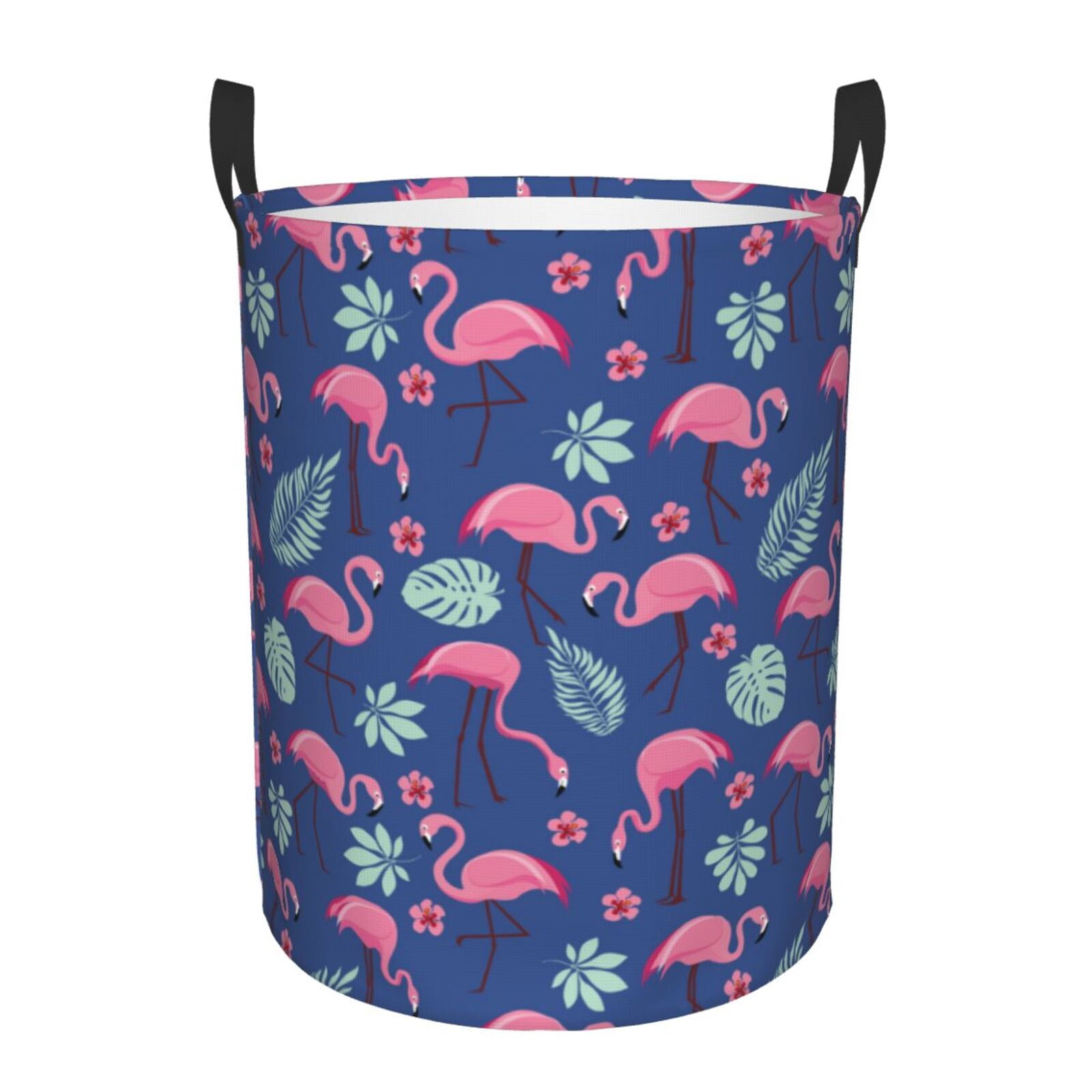 Large Laundry Basket with Handles - Leaves Bird Kids Baby Dirty Clothes Laundry Hamper for Bedroom Aesthetic