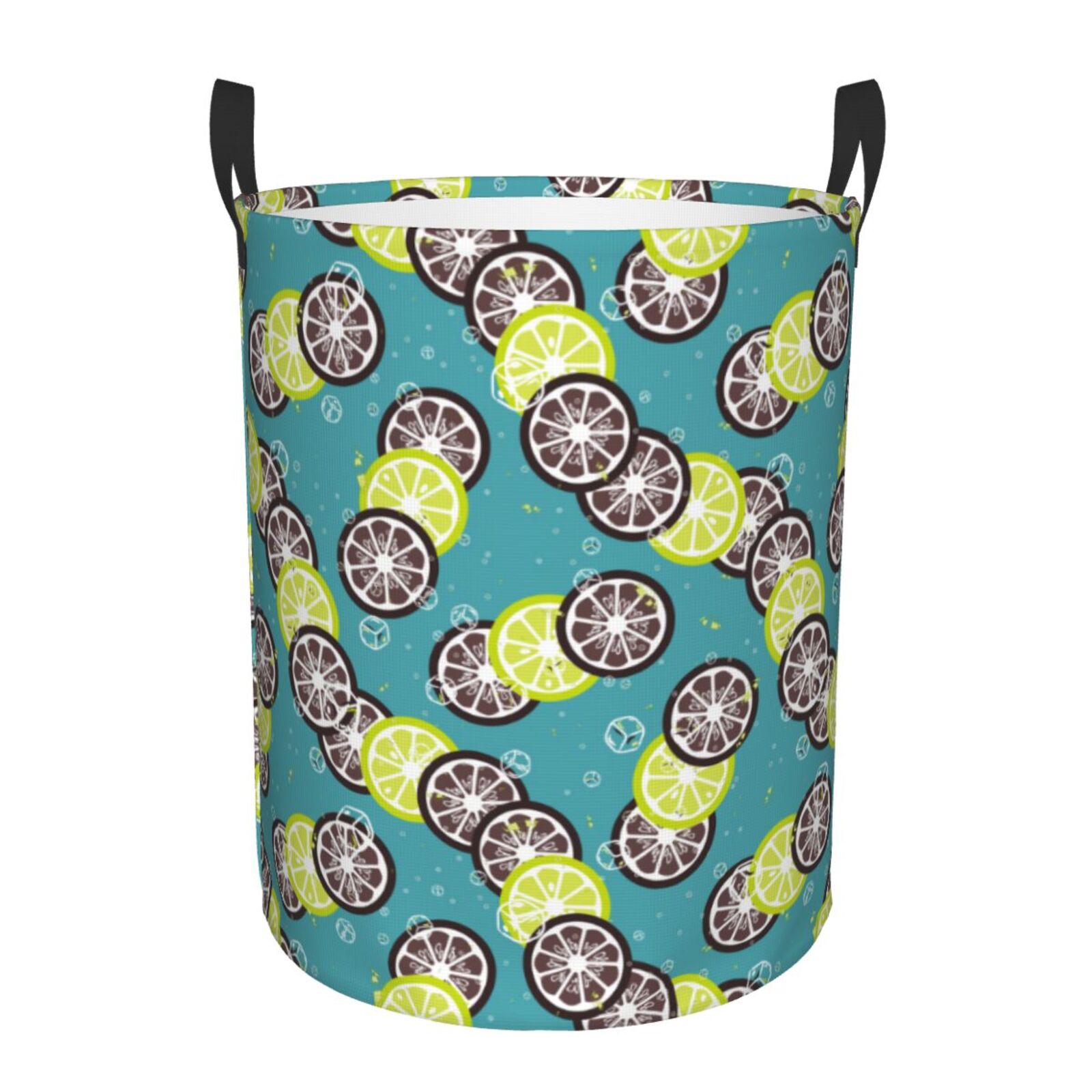 Large Laundry Basket with Handles - Lemon bubble Kids Baby Dirty Clothes Laundry Hamper for Bedroom Aesthetic