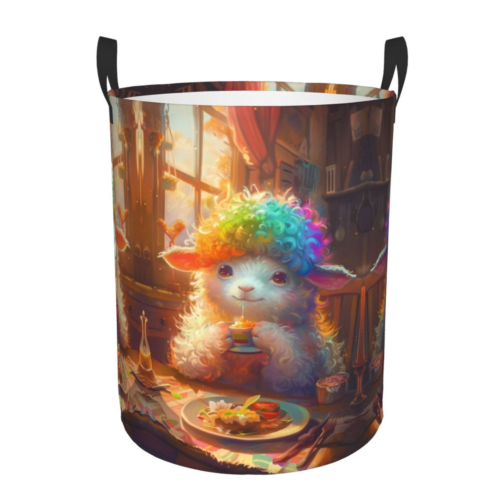 Trippy Holographic Laundry Basket