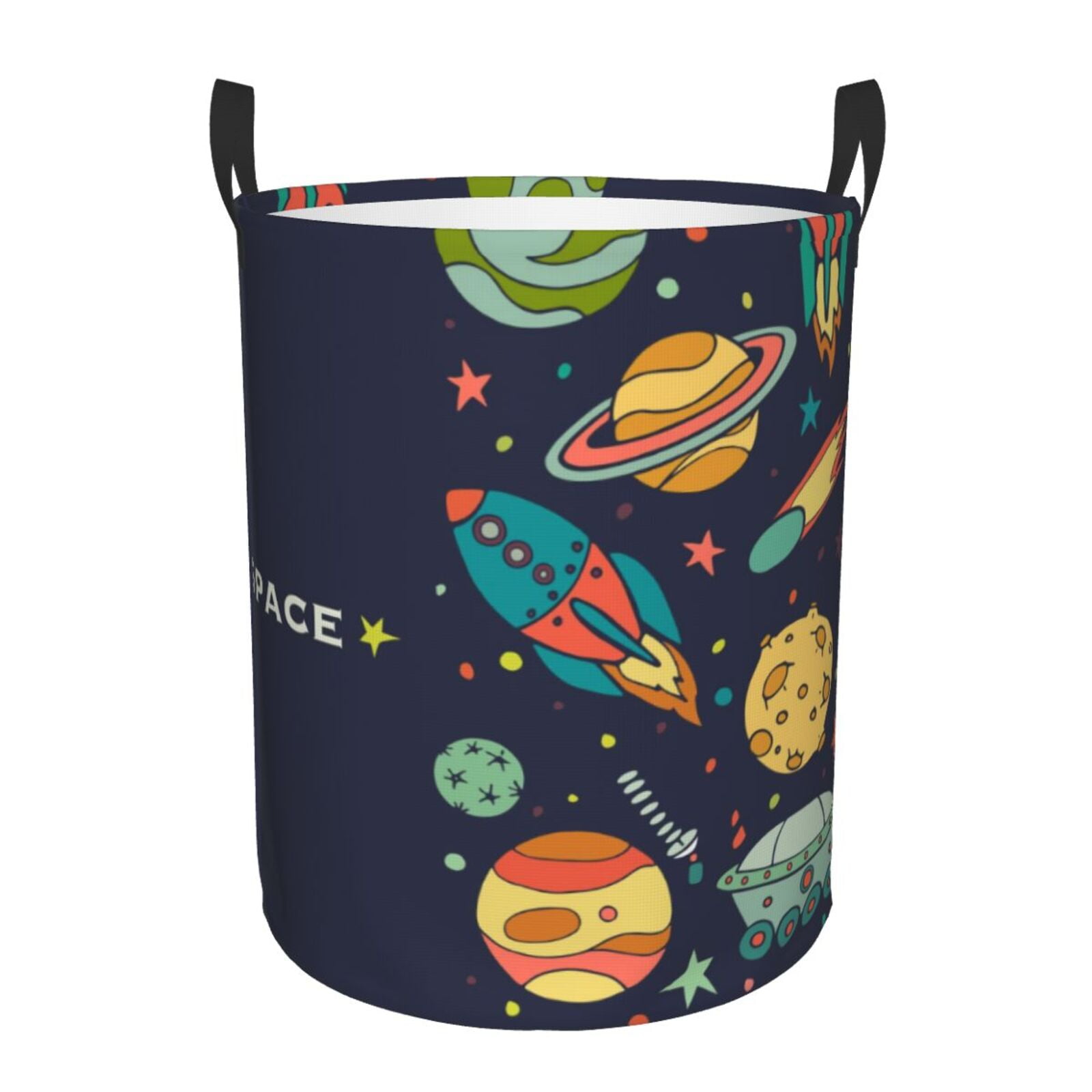 Large Laundry Basket with Handles - Space (2) Kids Baby Dirty Clothes Laundry Hamper for Bedroom Aesthetic