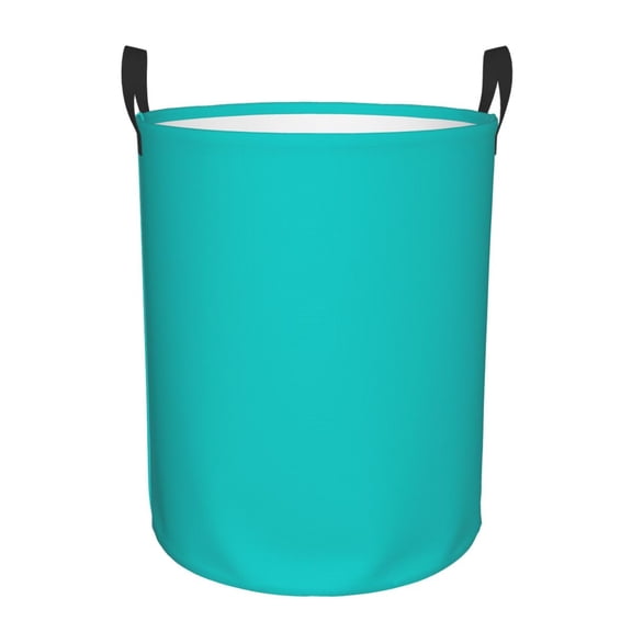 Large Laundry Basket with Handles - dark-aqua Kids Baby Dirty Clothes Laundry Hamper for Bedroom Aesthetic