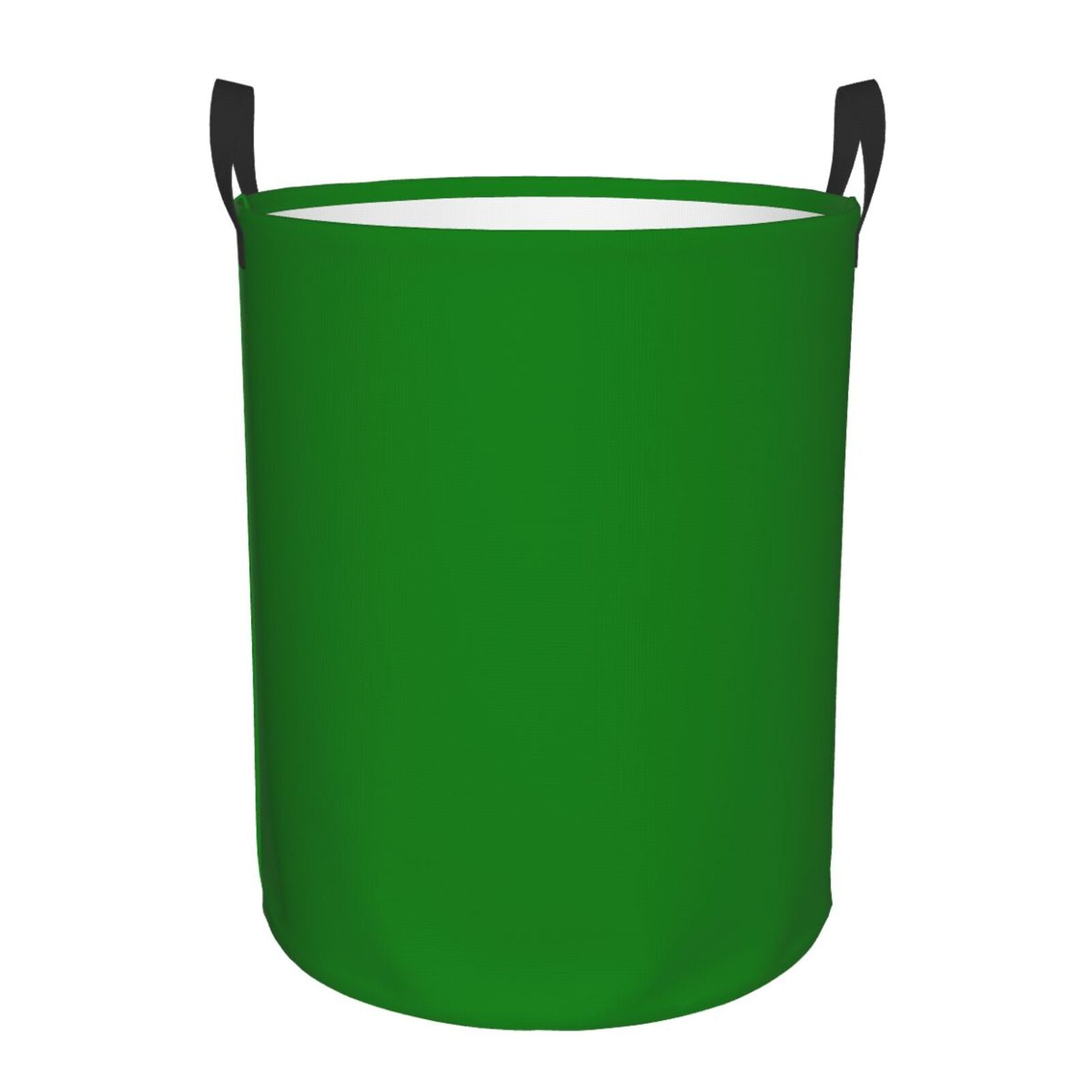 Large Laundry Basket with Handles - dark-green Kids Baby Dirty Clothes Laundry Hamper for Bedroom Aesthetic