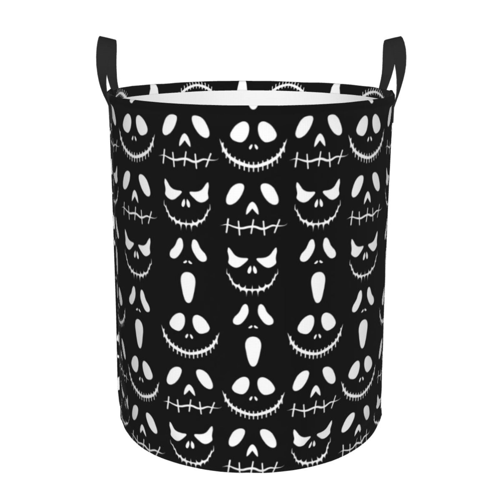 Large Laundry Basket with Handles - halloween ghost elements Kids Baby Dirty Clothes Laundry Hamper for Bedroom Aesthetic