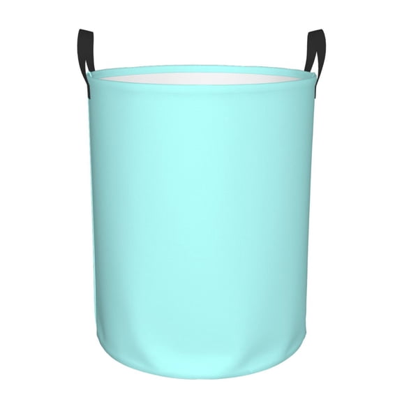 Large Laundry Basket with Handles - light-aqua Kids Baby Dirty Clothes Laundry Hamper for Bedroom Aesthetic