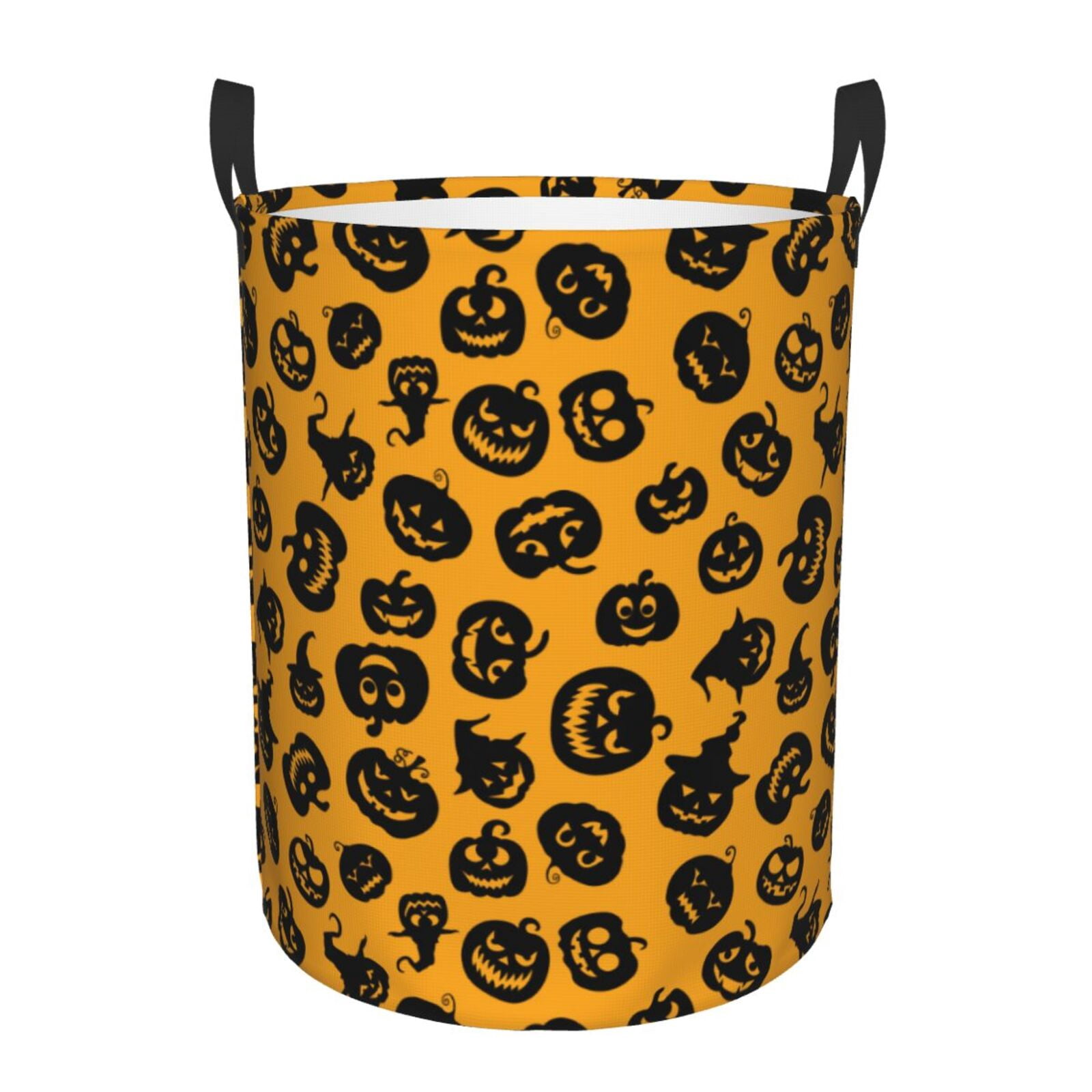 Large Laundry Basket with Handles - pumpkins print halloween Kids Baby Dirty Clothes Laundry Hamper for Bedroom Aesthetic