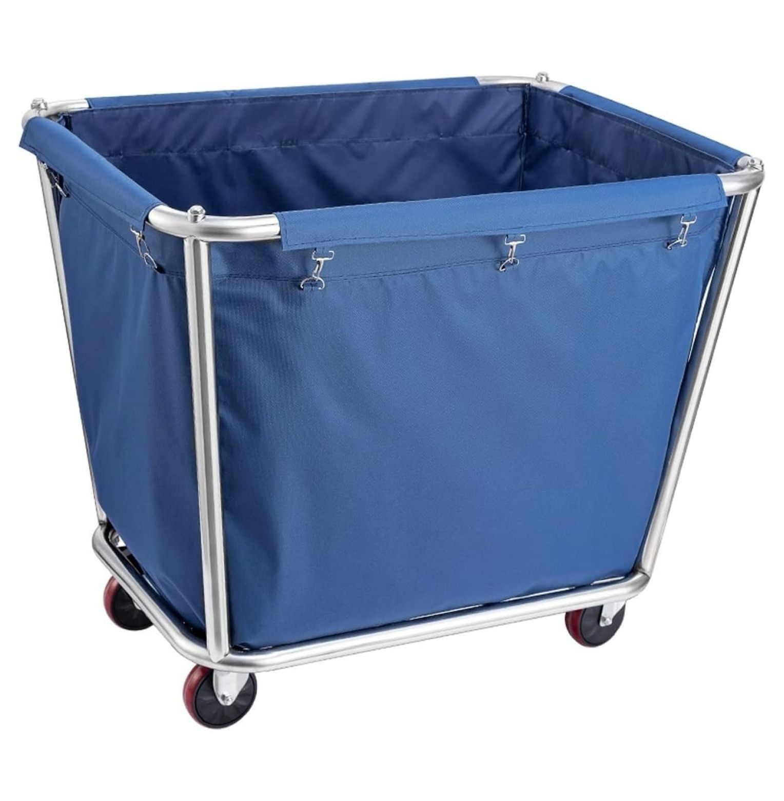 Large Laundry Cart with Wheels,Rolling Laundry Basket,220 LB Load