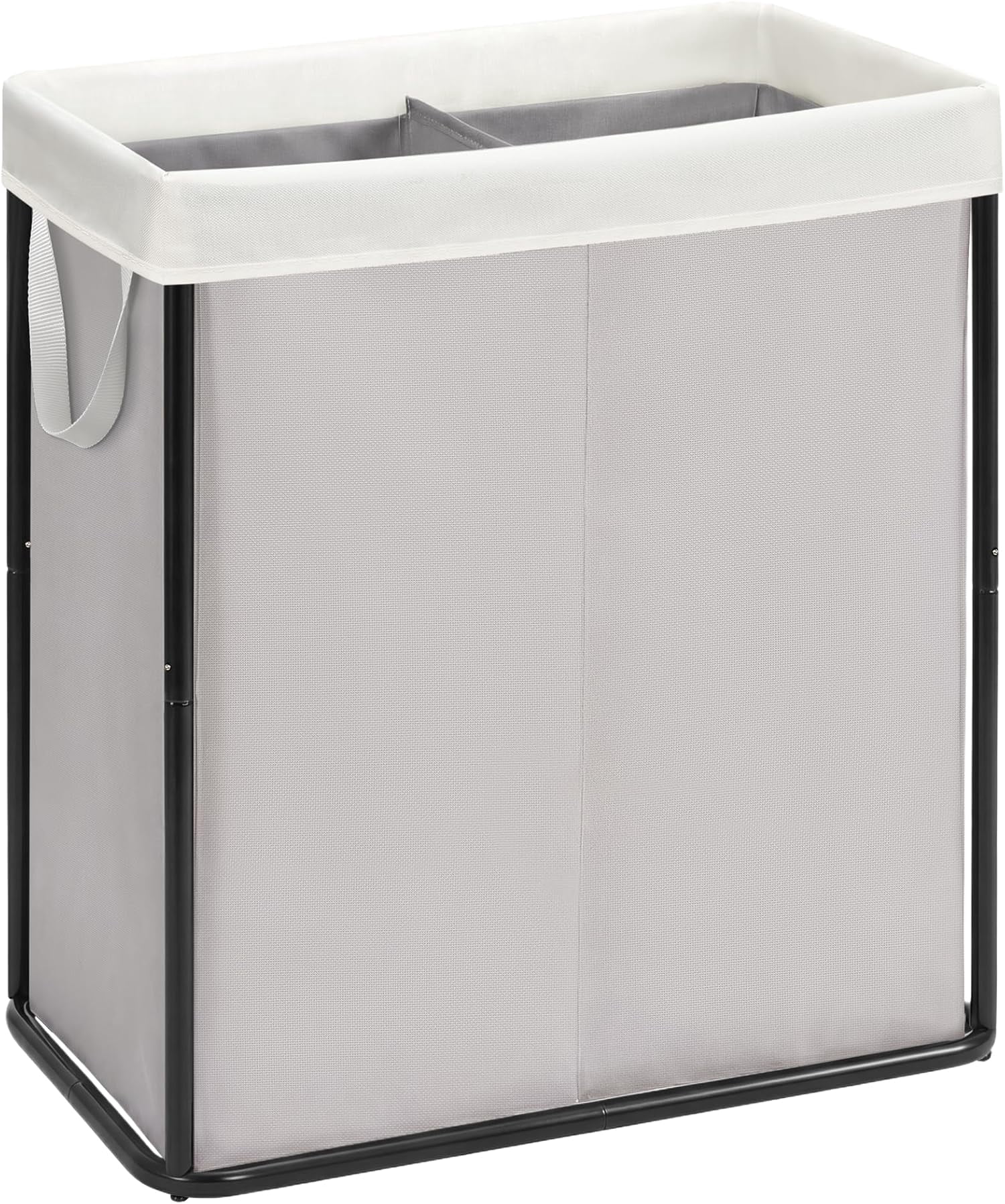 Large Laundry Hamper, 37 Gal. Metal Laundry Basket with Removable Bag ...