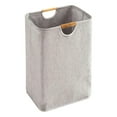 thumbnail image 1 of Large Laundry Hamper,80L(21.1 Gal) Collapsible Laundry Basket with Bamboo Handles,Freestanding Waterproof Clothes Hamper for Laundry Room,Bedroom,Towels,Toys(Gray), 1 of 4