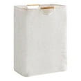 thumbnail image 1 of Large Laundry Hamper,80L(21.1 Gal) Collapsible Laundry Basket with Bamboo Handles,Freestanding Waterproof Clothes Hamper for Laundry Room,Bedroom,Towels,Toys(Light Gray), 1 of 4