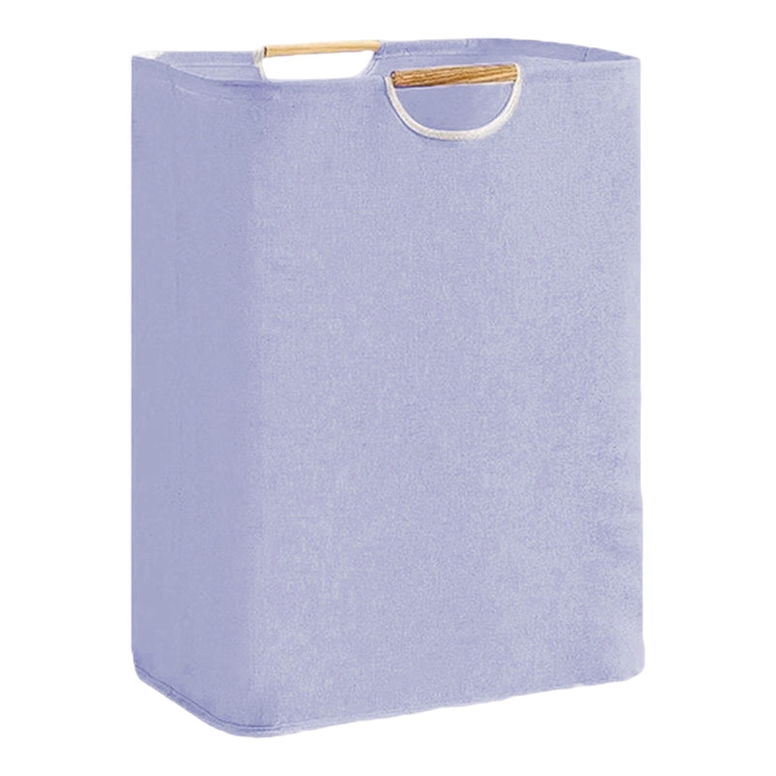 Large Laundry Hamper,80L(21.1 Gal) Collapsible Laundry Basket with Bamboo Handles,Freestanding Waterproof Clothes Hamper for Laundry Room,Bedroom,Towels,Toys(Purple)