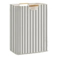thumbnail image 1 of Large Laundry Hamper,80L(21.1 Gal) Collapsible Laundry Basket with Bamboo Handles,Freestanding Waterproof Clothes Hamper for Laundry Room,Bedroom,Towels,Toys(Stripes), 1 of 4