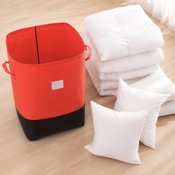 Large Laundry Hamper Basket, Foldable Clothes Storage Bag With Carry Handles And Spacious Capacity, For Bedroom Closet Laundry Room Organization Toy Storage And Dorm Essentials