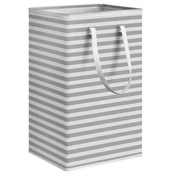 Large Laundry Hamper, Laundry Baskets with Handles, Freestanding Clothes Storage Basket for Clothes Gray