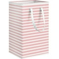 thumbnail image 1 of Large Laundry Hamper, Laundry Baskets with Handles, Freestanding Clothes Storage Basket for Clothes Pink, 1 of 6