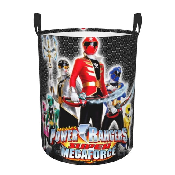 Large Laundry Hamper, Power Rangers Collapsible Laundry Basket With Handles, Tall Storage Basket For Blanket, Toys, Dirty Clothes In Living Room, Bedroom, Bathroom, Nursery
